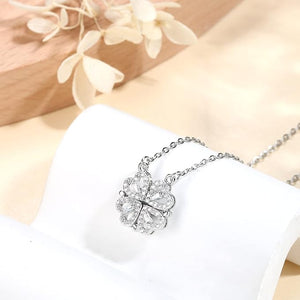 Magnetic Silver Flower Pendent