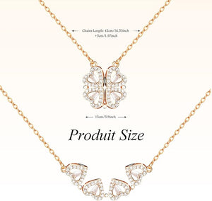 Magnetic Silver Flower Pendent