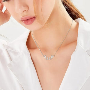 Magnetic Silver Flower Pendent