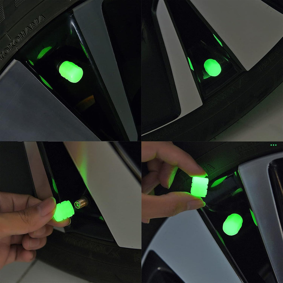 Car luminous tire valve cap