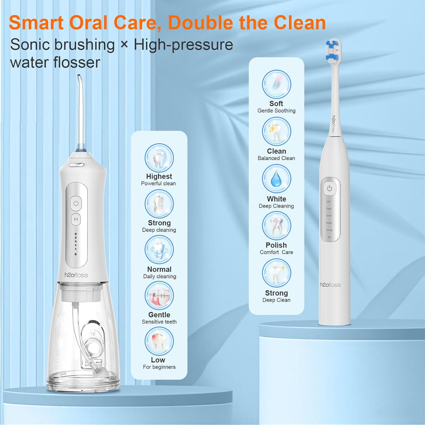 2 in 1 Oral Irrigator جهاز الري الفموي