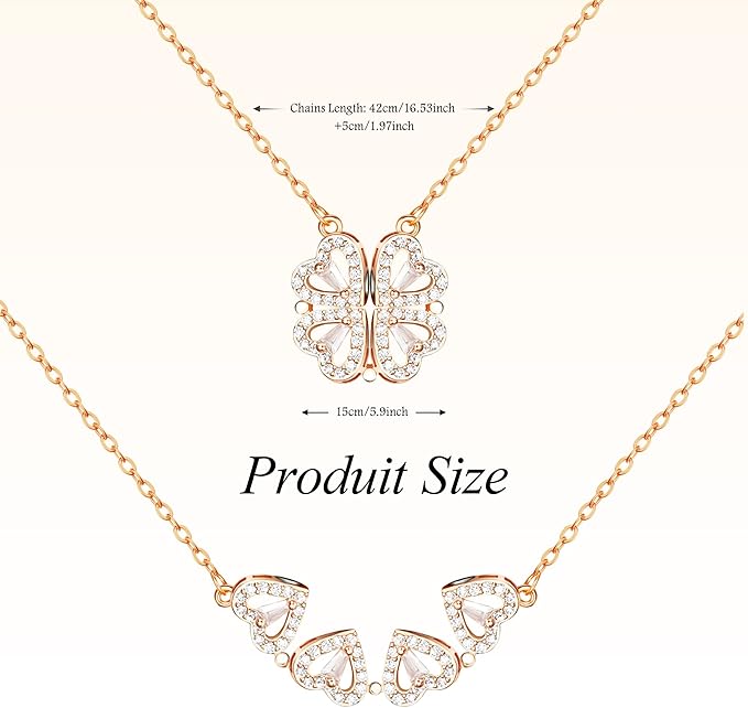 Magnetic Silver Flower Pendent