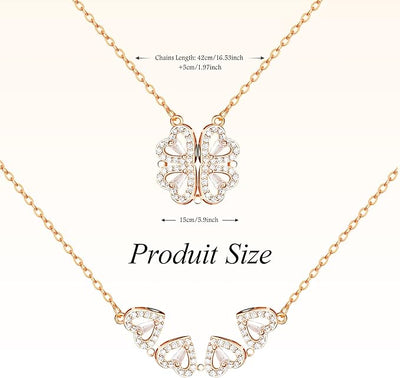 Magnetic Silver Flower Pendent