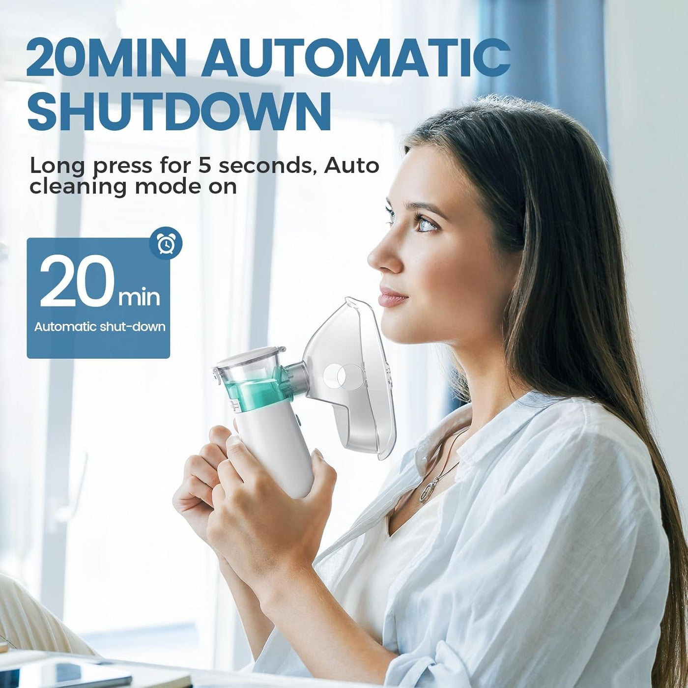 Portable Mesh Nebulizer for Quick and Silent Respiratory Relief