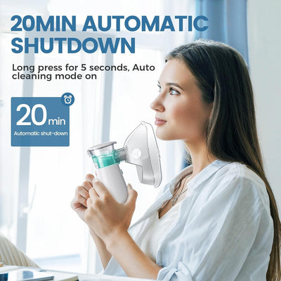 Portable Mesh Nebulizer for Quick and Silent Respiratory Relief