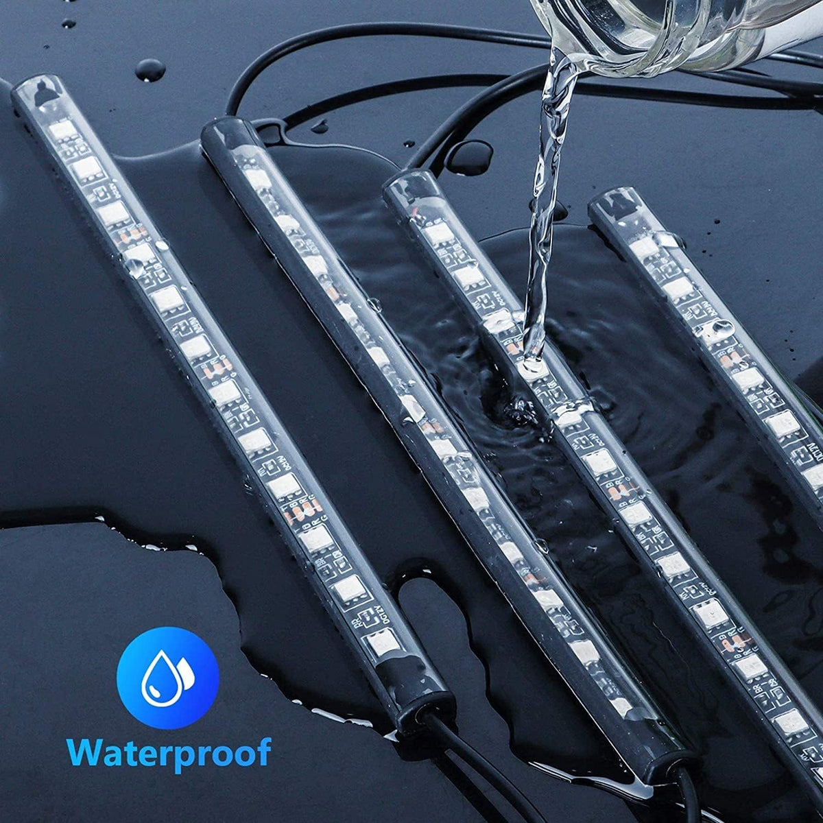 RGB Car Interior Neon Lights with Wireless Remote Control