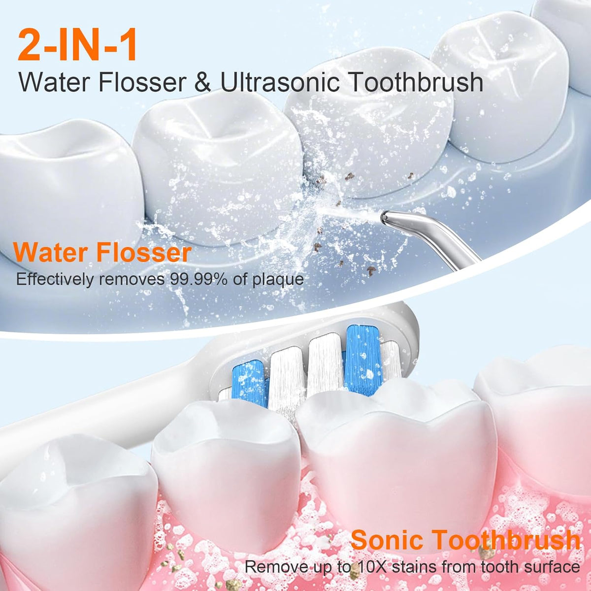 2 in 1 Oral Irrigator جهاز الري الفموي