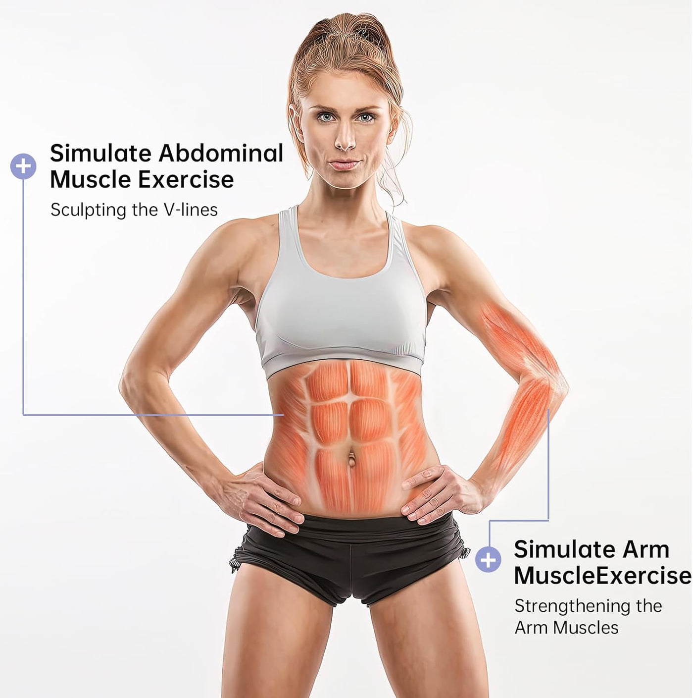 Abdominal muscle stimulator شد البطن وأنت في البيت — بدون نادي