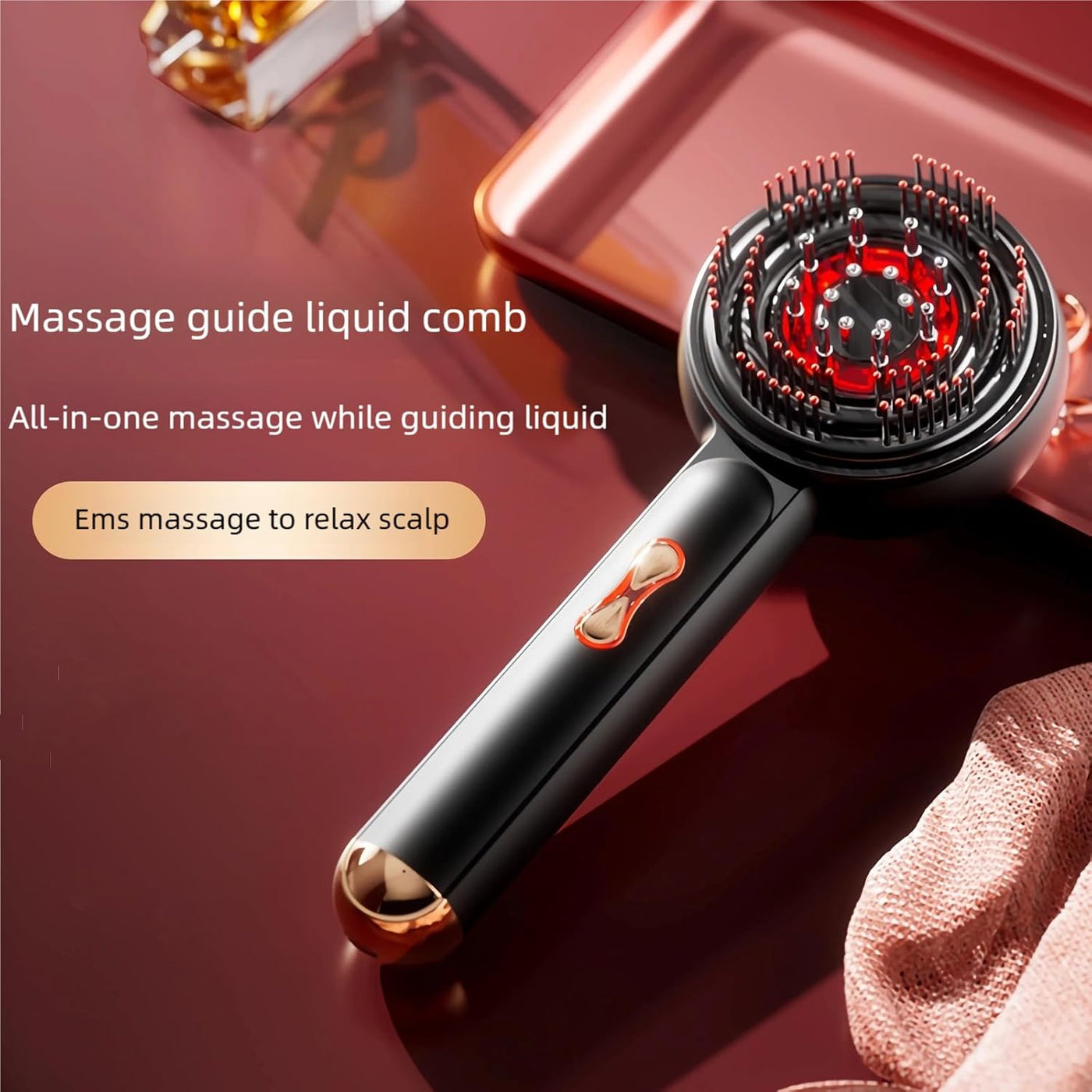 Scalp Massager Brush (Red)