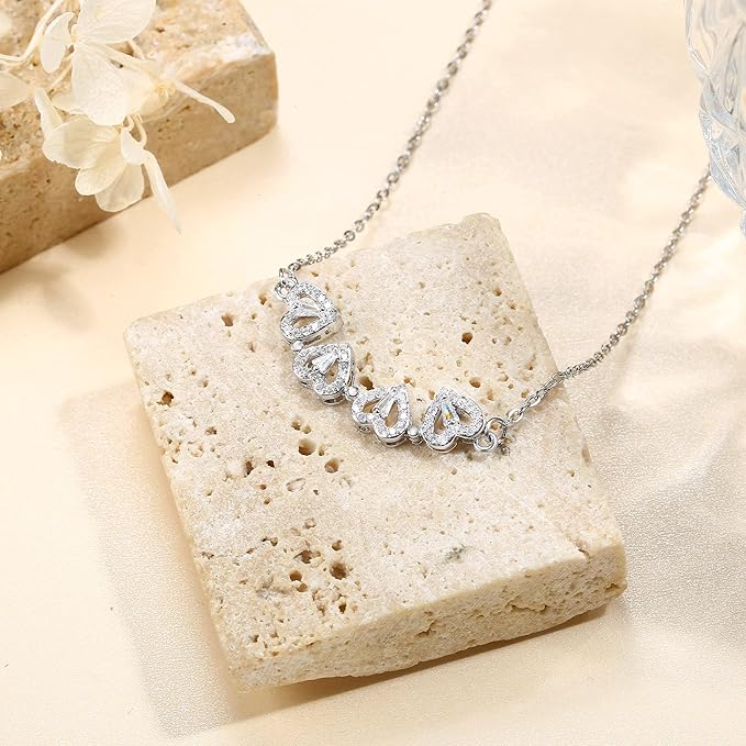 Magnetic Silver Flower Pendent