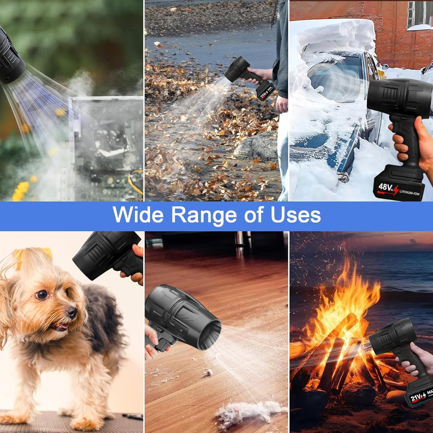 Jet Blower with Charger & 2 x Battery